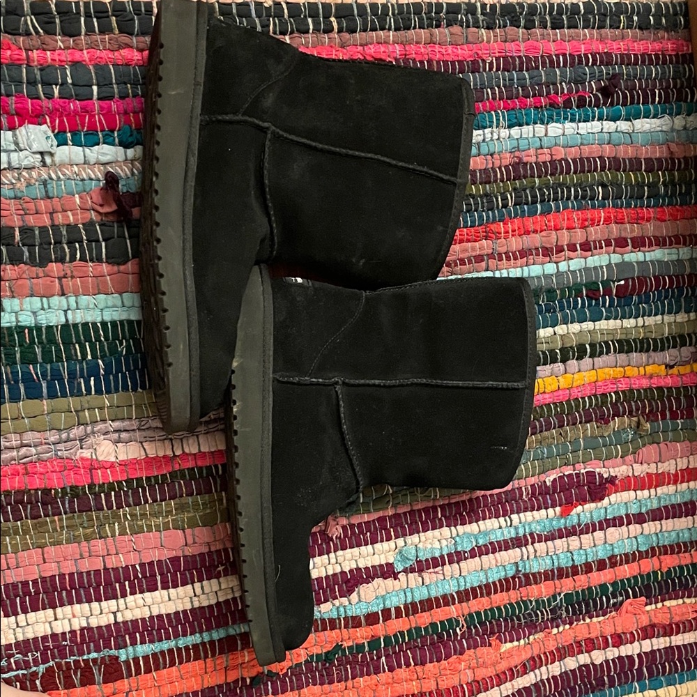 Koolaburra Black Suede Winter Boots